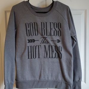 Crew neck graphic sweatshirt